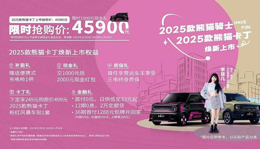 025款熊猫卡丁骑士上市售价459万起龙8中国唯一入口个性纯电小车新选择！2(图2)