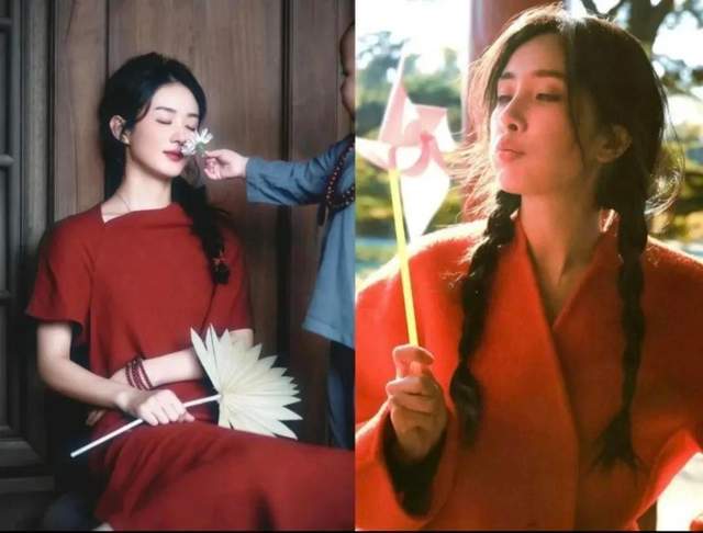 清冷一个温婉气质差别一目了然杨幂和赵丽颖撞上中式风一个(图5)